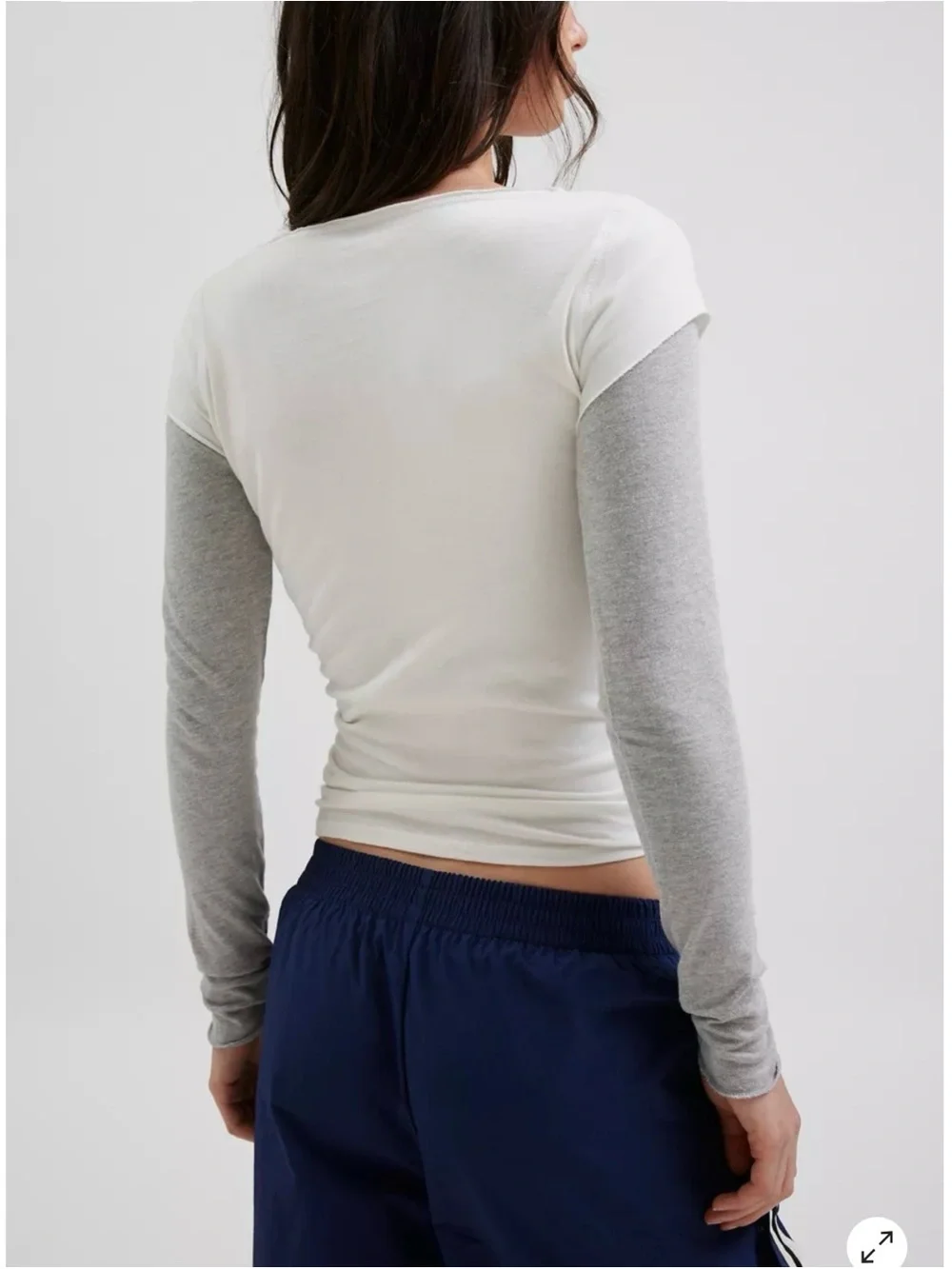 NWOT BDG Sloane Layered Twofer Slim Long Sleeve Tee